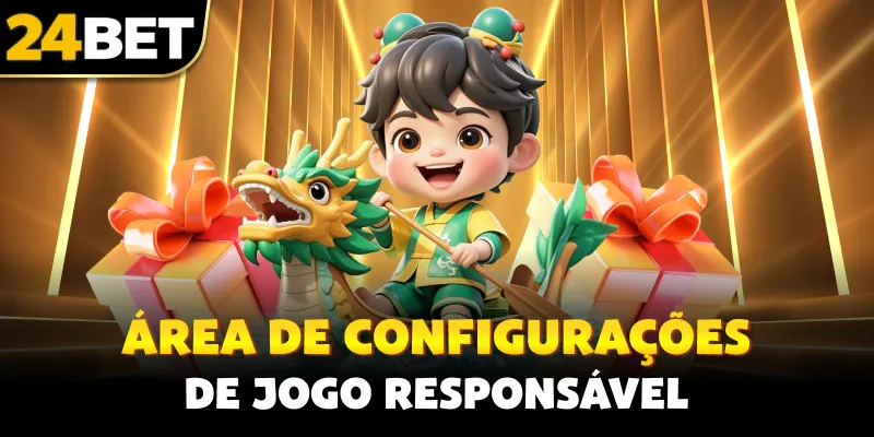 Área de configurações de jogo responsável