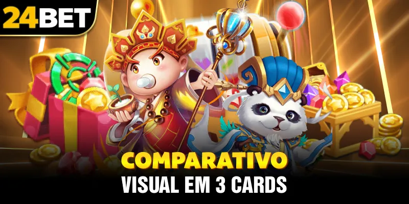 comparativo visual em 3 cards