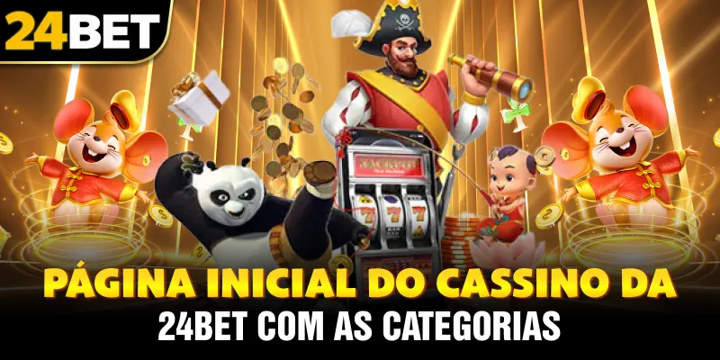 página inicial do cassino da 24bet com as categorias